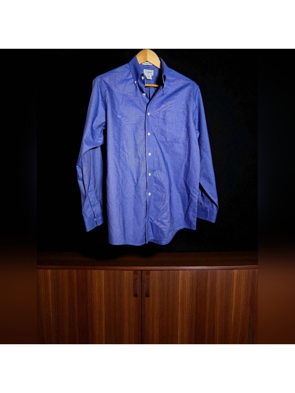 L.L. Bean Sz 15-33 Classic Blue Dress Shirt